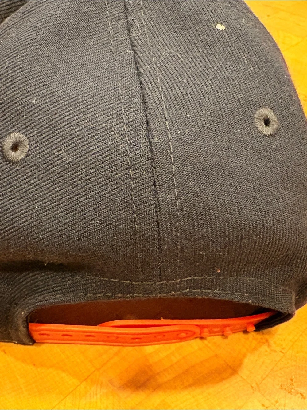 New Era Kids Cap - White, Navy, Orange, Yellow & Red Stripe